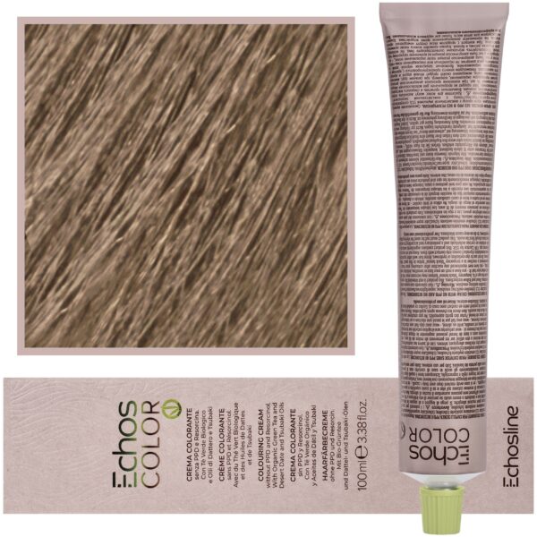Echosline Echos Color Colouring Cream - wegańska farba do włosów, 100ml 9,0 | Bardzo Jasny Blond