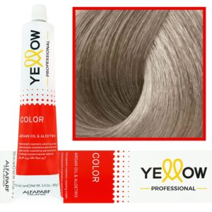 Alfaparf Yellow - trwała farba do włosów z aloesem i kiełkami pszenicy, 100ml 10,1 | Najjaśniejszy Popielaty Blond