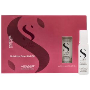 Alfaparf Semi Di Lino Moisture - olejek nawilżający do włosów suchych, 6x13ml