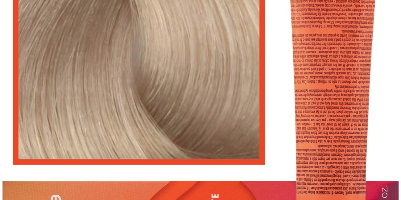 Inebrya Color - farba krem koloryzujący do włosów, 100ml 10/1 | Jasny Platynowy Popielaty Blond