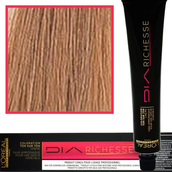 Loreal Dia Richesse farba do włosów 50ml 8.13 Jasny Blond Popielato-Złocisty