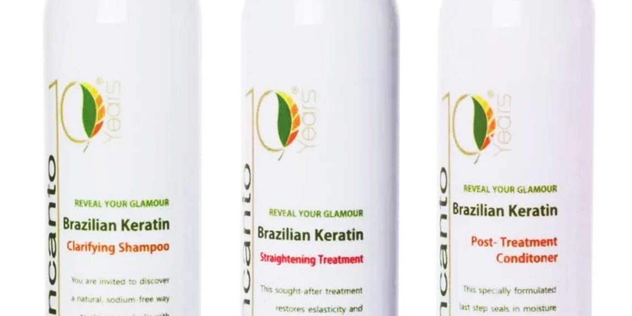 ENCANTO DO BRASIL zestaw do keratynowego prostowania włosów 3x236ml