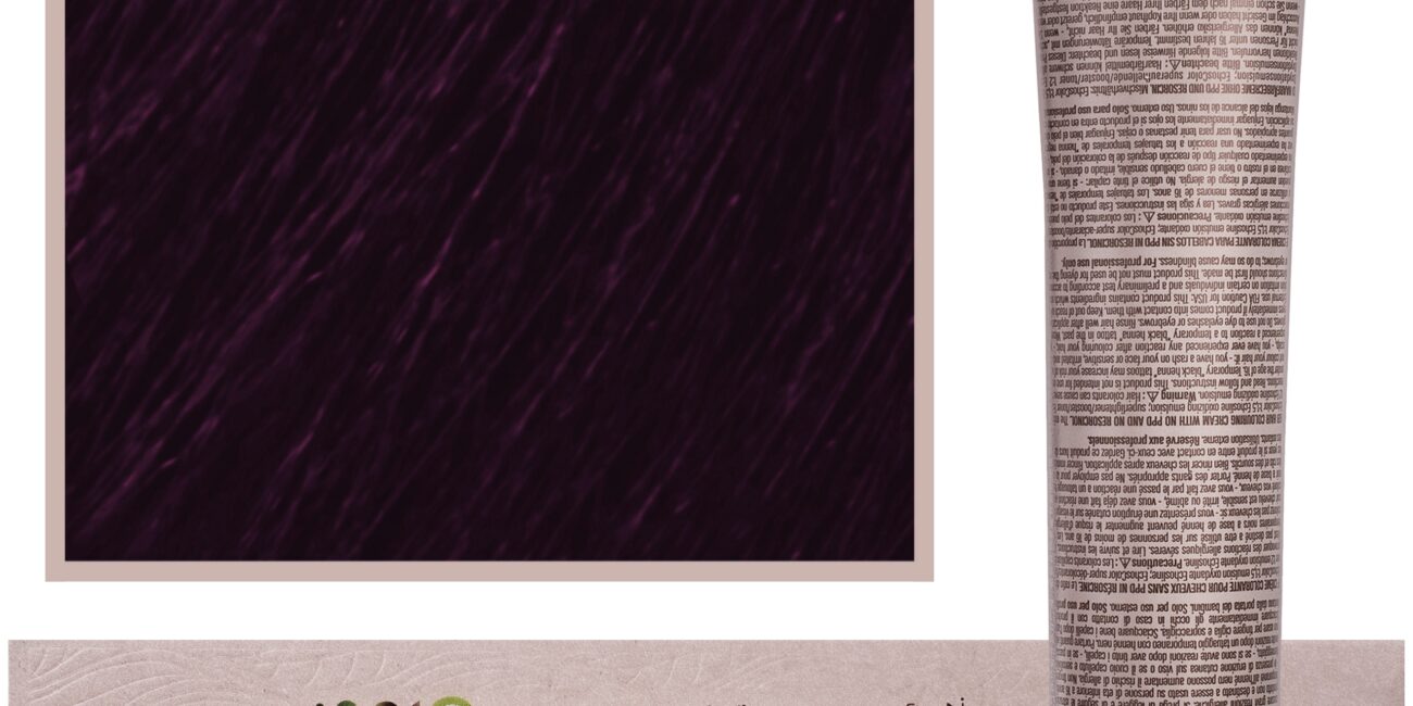 Echosline Echos Color Colouring Cream - wegańska farba do włosów, 100ml 5,22 | Intensywny Fioletowy Jasny Kasztan