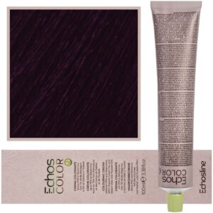 Echosline Echos Color Colouring Cream - wegańska farba do włosów, 100ml 5,22 | Intensywny Fioletowy Jasny Kasztan