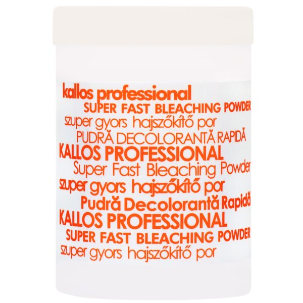 Kallos Prof Super Fast Bleach Powder - bezpyłowy proszek do rozjaśniania włosów, 500ml