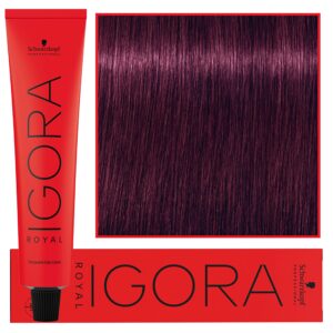 Schwarzkopf Professional Igora Royal - trwała farba do włosów o innowacyjnej formule, 60ml 6-99 | Ciemny Blond Fioletowy Ekstra