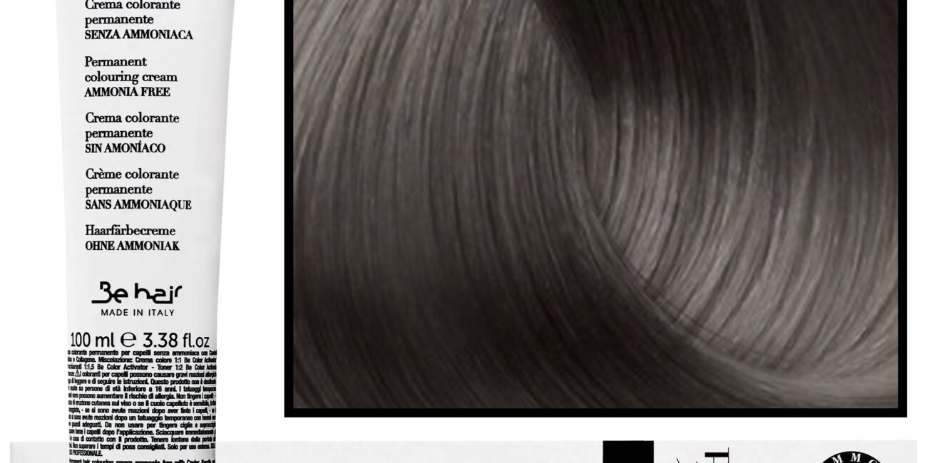 Be Hair Be Color 12 minute - farba do włosów bez amoniaku, 100ml 5,1 | Jasny Kasztanowy Popielaty