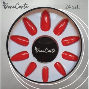 Deni Carte Tipsy Żelowe - sztuczne paznokcie, różne kolory Red Classic | Klasyczny Czerwony