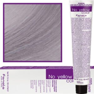 Fanola No Yellow - farba koloryzująca do włosów blond i siwych, chłodne tony, 100ml T.11 - Anty-żółty Popielaty Toner