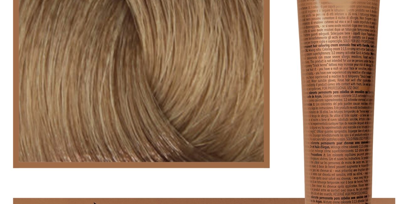 Fanola Oro Therapy - farba do włosów bez amoniaku, pełna paleta kolorów 8,0 | Jasny Blond