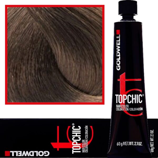Goldwell Topchic - profesjonalna farba do włosów, 60ml 6-SB Srebrny Brąz