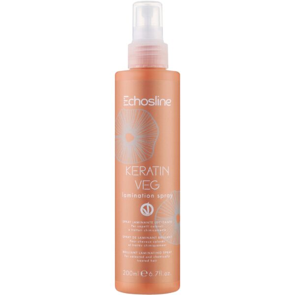 Echosline Keratin Veg Lamination - spray do laminacji włosów, wegański, 200ml