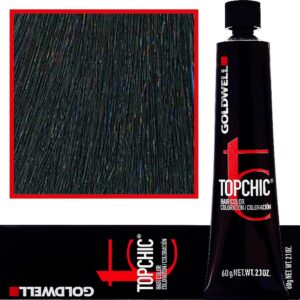 Goldwell Topchic - profesjonalna farba do włosów, 60ml 2-N Naturalna Czerń
