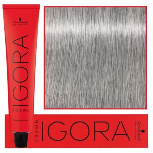 Schwarzkopf Professional Igora Royal - trwała farba do włosów o innowacyjnej formule, 60ml 9,5-22 | Pastelowy Niebieski
