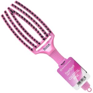 Olivia Garden Finger Brush Medium Arctic Lights - delikatna szczotka do włosów, różne kolory Celestial Pink | Niebiański róż