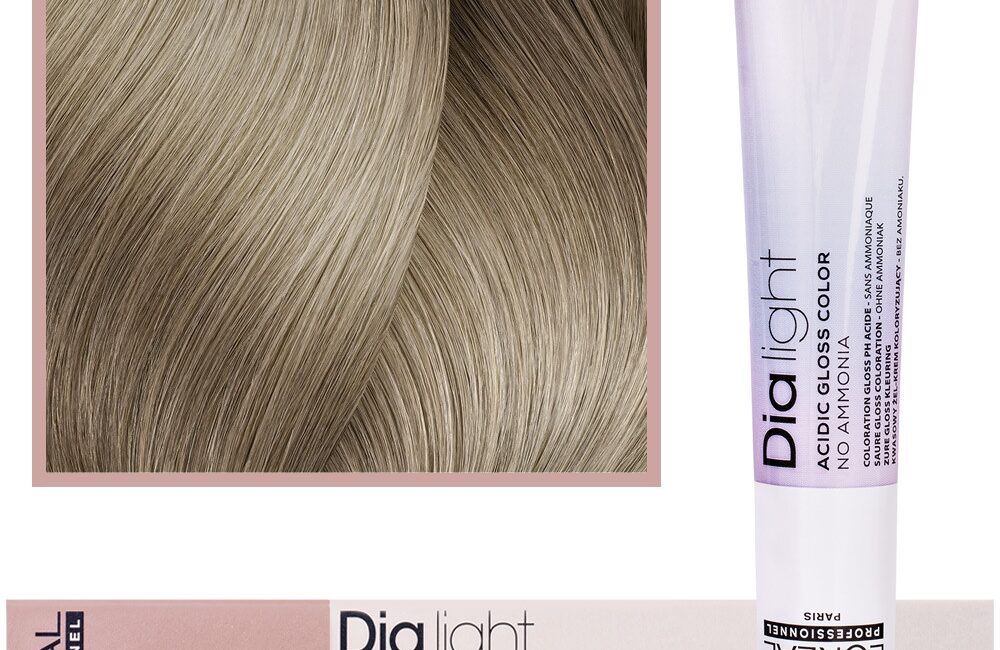Loreal Dia Light - profesjonalna farba do włosów, 50ml 10.13 Bardzo Bardzo Jasny Blond Popielato-Złocisty