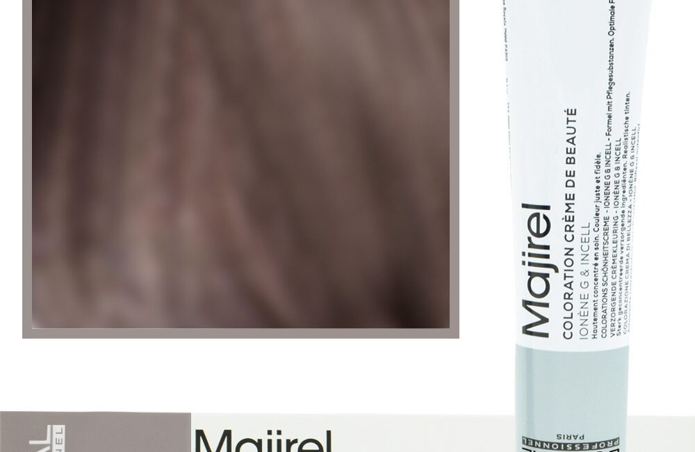 Loreal Majirel - profesjonalna farba do włosów, paleta kolorów, 50ml 5.12 Jasny Brąz Popielato-Opalizujący
