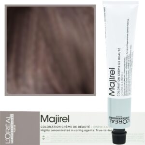 Loreal Majirel - profesjonalna farba do włosów, paleta kolorów, 50ml 5.12 Jasny Brąz Popielato-Opalizujący