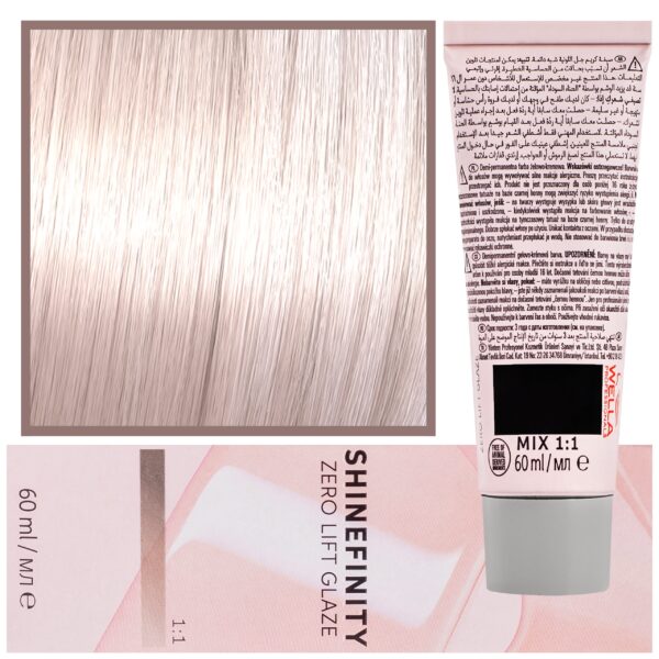 Wella Shinefinity Zero Lift Glaze - profesjonalna farba do włosów, 60ml 09/07 | Bardzo Jasny Naturalny Brązowy Blond