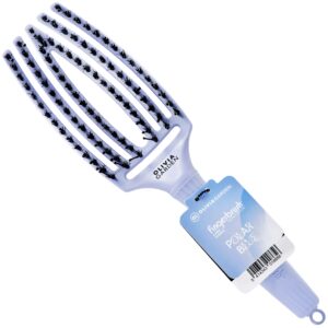 Olivia Garden Finger Brush Medium Arctic Lights - delikatna szczotka do włosów, różne kolory Polar Blue | Polarny błękit