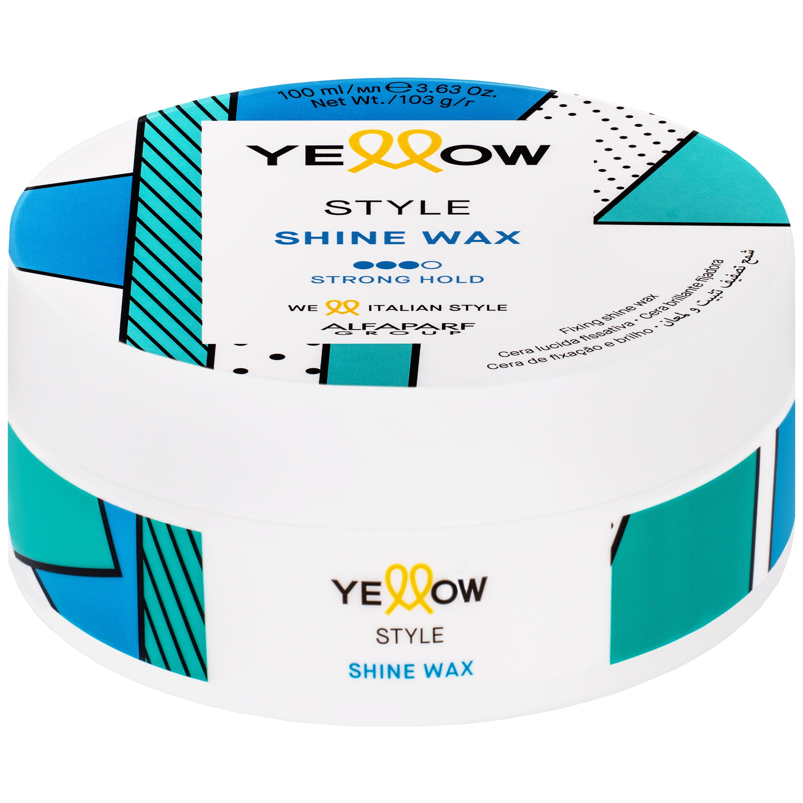 Alfaparf YELLOW Style Shine Wax – wosk nabłyszczający do włosów, 100ml