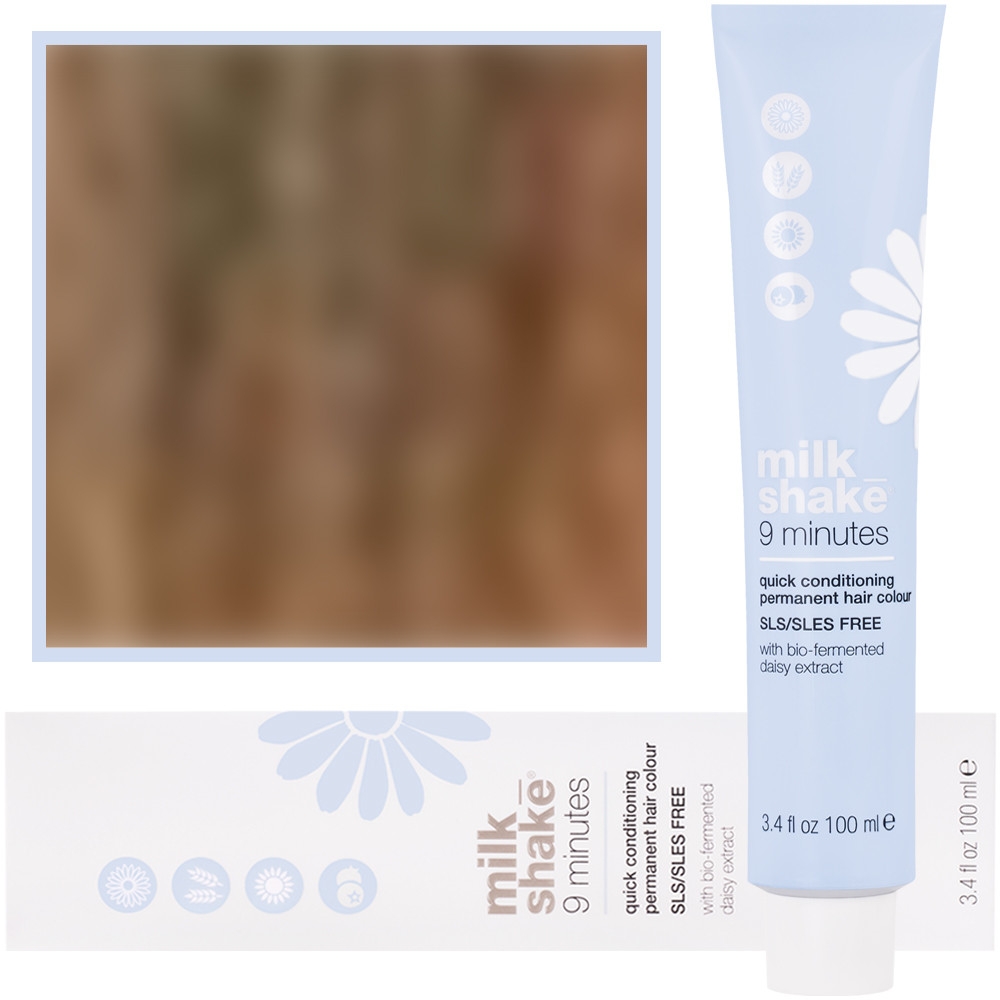 Milk Shake 9 Minutes – farba do włosów, pełna paleta kolorów, 100ml 7,13 | 7AG || Średni Złoty Popielaty Blond