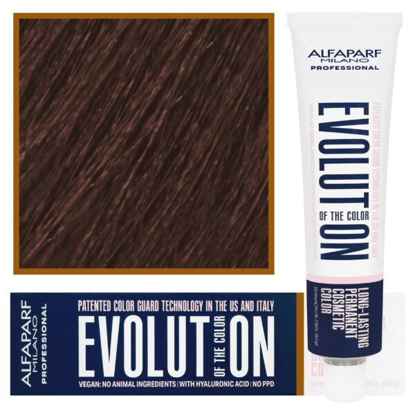Alfaparf Evolution - wegańska farba do koloryzacji włosów, 60ml 7,35 | Średni Złocisty Mahoniowy Blond