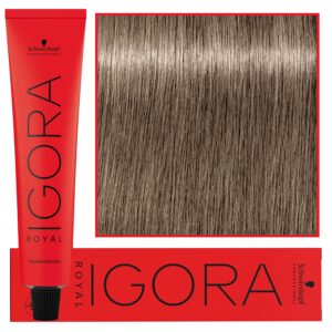 Schwarzkopf Professional Igora Royal - trwała farba do włosów o innowacyjnej formule, 60ml 8-1 | Jasny Blond Cendre