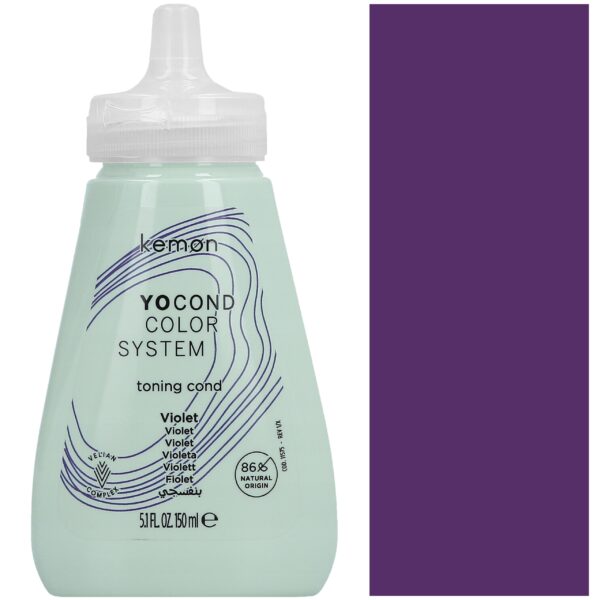 Kemon Yo Cond Color, koloryzująca odżywka do włosów, 150ml Violet | Fiolet