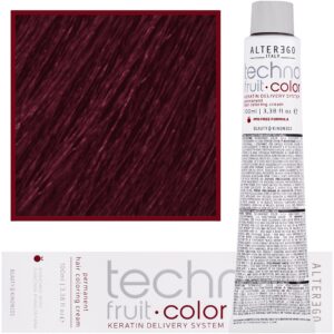 Alter Ego Technofruit Color – farba z keratyną do trwałej koloryzacji włosów, 100ml 5/626 | Jasny Kasztan Czerwono Intensywnie Irysowy