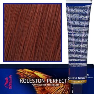 Wella Koleston Perfect Me profesjonalna farba do koloryzacji włosów 60ml 5/43 Czerwono Złoty Jasny Brąz