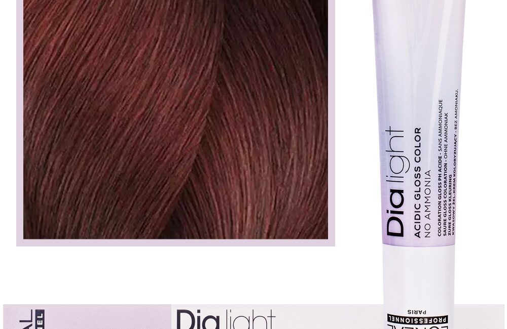 Loreal Dia Light - profesjonalna farba do włosów, 50ml 5.6 Jasny Brąz Czerwony