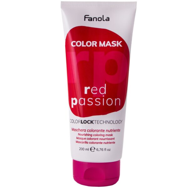 Fanola Color Mask - maska koloryzująca do włosów, różne kolory 200ml Red Passion