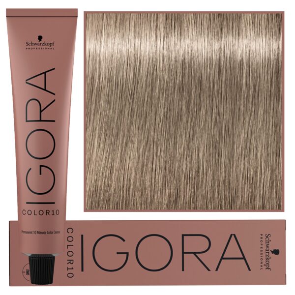 Schwarzkopf Professional Igora Royal Color 10 – 10-minutowa farba do włosów, 60ml 9-12 | Ekstra Jasny Blond Cendre Popielaty