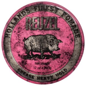 Reuzel Grease Heavy Hold - woskowa, bardzo mocna pomada do włosów, 340g