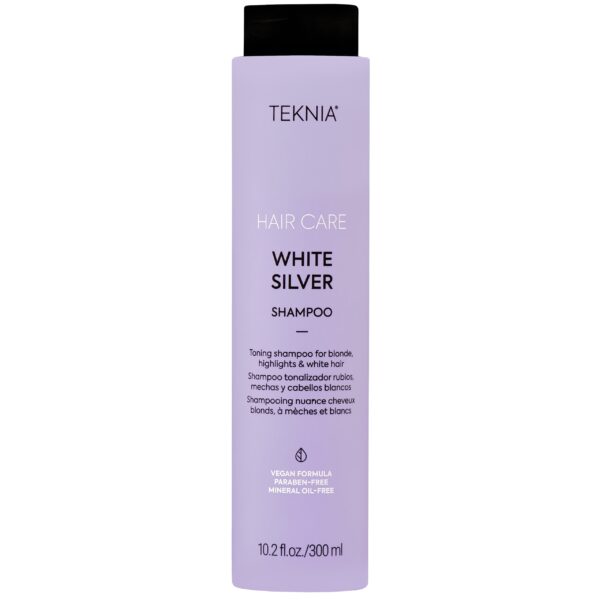 Lakme Teknia White Silver Shampoo - nawilżający szampon do włosów siwych i blond, 300ml