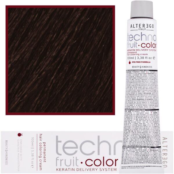 Alter Ego Technofruit Color – farba z keratyną do trwałej koloryzacji włosów, 100ml 7/00 | Głęboki Blond