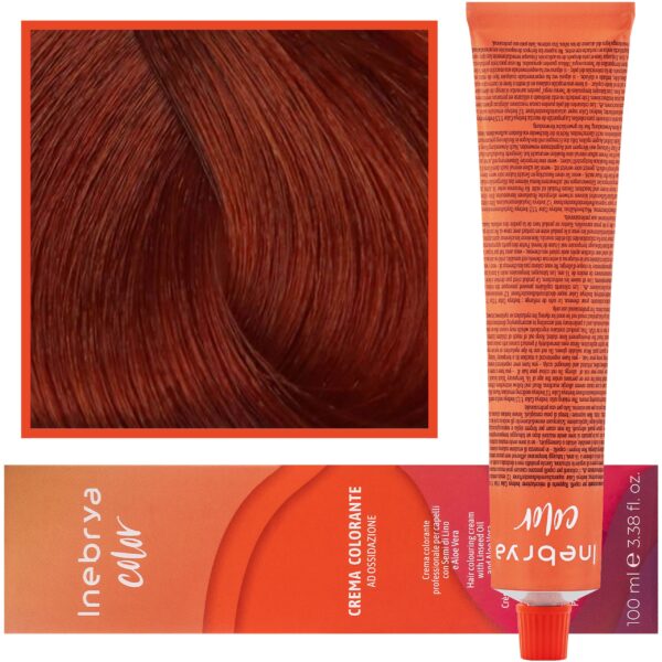 Inebrya Color - farba krem koloryzujący do włosów, 100ml 7/44 | Intensywny Miedziany Blond