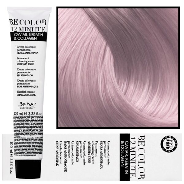 Be Hair Be Color 12 minute - farba do włosów bez amoniaku, 100ml 11,7 | Super Blond Platynowy Irys