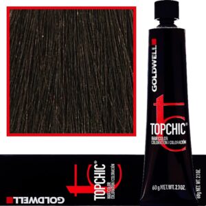 Goldwell Topchic - profesjonalna farba do włosów, 60ml 4-NN Ekstra Mocny Średni Naturalny Brąz
