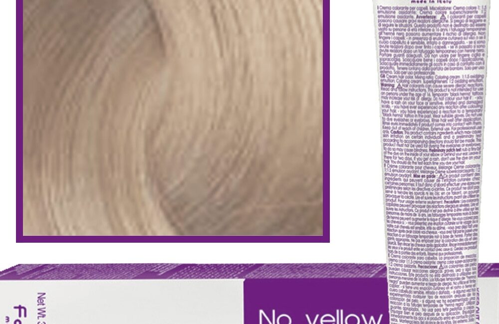 Fanola No Yellow - farba koloryzująca do włosów blond i siwych, chłodne tony, 100ml 8 ICE - Lodowy Jasny Blond