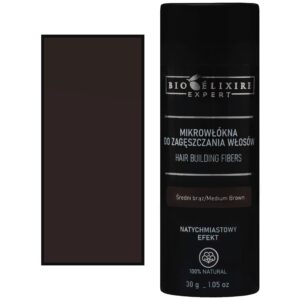 Bioelixire Mikrowłókna bawełniane do zagęszczania włosów, różne kolory, 30g Medium Brown | Średni brąz