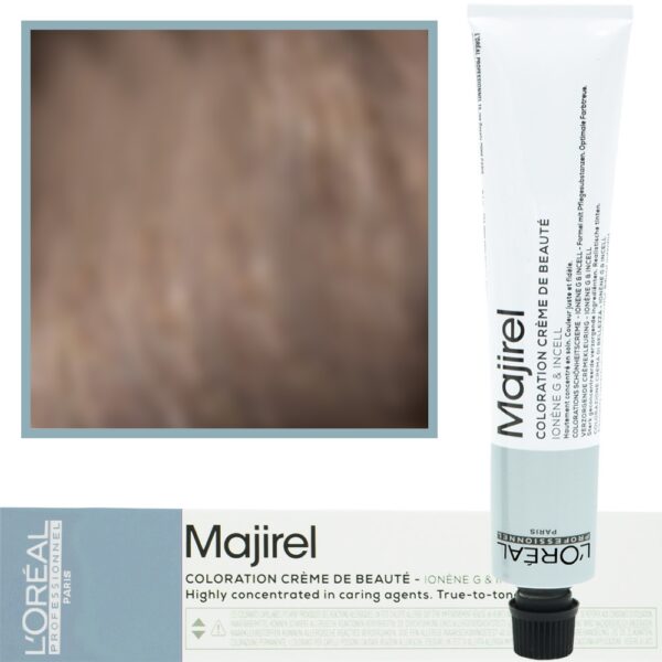 Loreal Majirel - profesjonalna farba do włosów, paleta kolorów, 50ml 7.1 Blond Popielaty