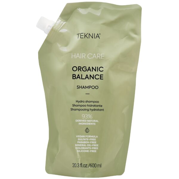 Lakme Teknia Organic Balance Refill Shampoo - organiczny szampon do włosów, 600ml