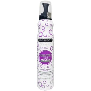 Morfose Keratin Hair Mousse - utrwalająca pianka do włosów z keratyną, 200ml
