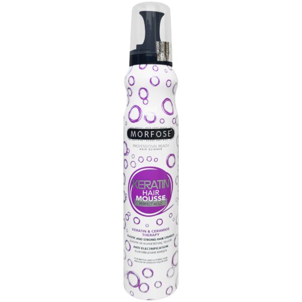 Morfose Keratin Hair Mousse - utrwalająca pianka do włosów z keratyną, 200ml