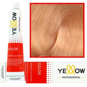 Alfaparf Yellow - trwała farba do włosów z aloesem i kiełkami pszenicy, 100ml 9,32 | Bardzo Jasny Złoty Fioletowy Blond