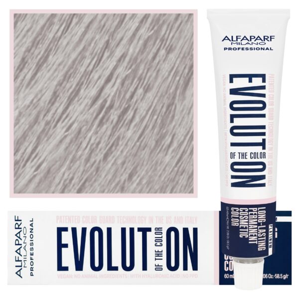 Alfaparf Evolution - wegańska farba do koloryzacji włosów, 60ml 11,11 | Super Rozjaśniający Intensywny Popielaty Blond