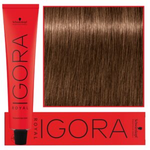 Schwarzkopf Professional Igora Royal - trwała farba do włosów o innowacyjnej formule, 60ml 6-65 | Ciemny Blond Czekoladowo Złoty