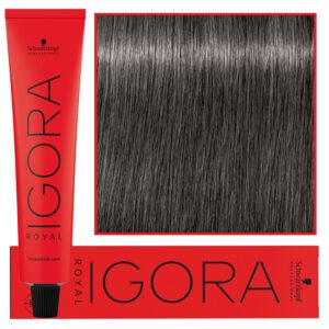 Schwarzkopf Professional Igora Royal - trwała farba do włosów o innowacyjnej formule, 60ml 6-12 | Ciemny Blond Cendre Popielaty